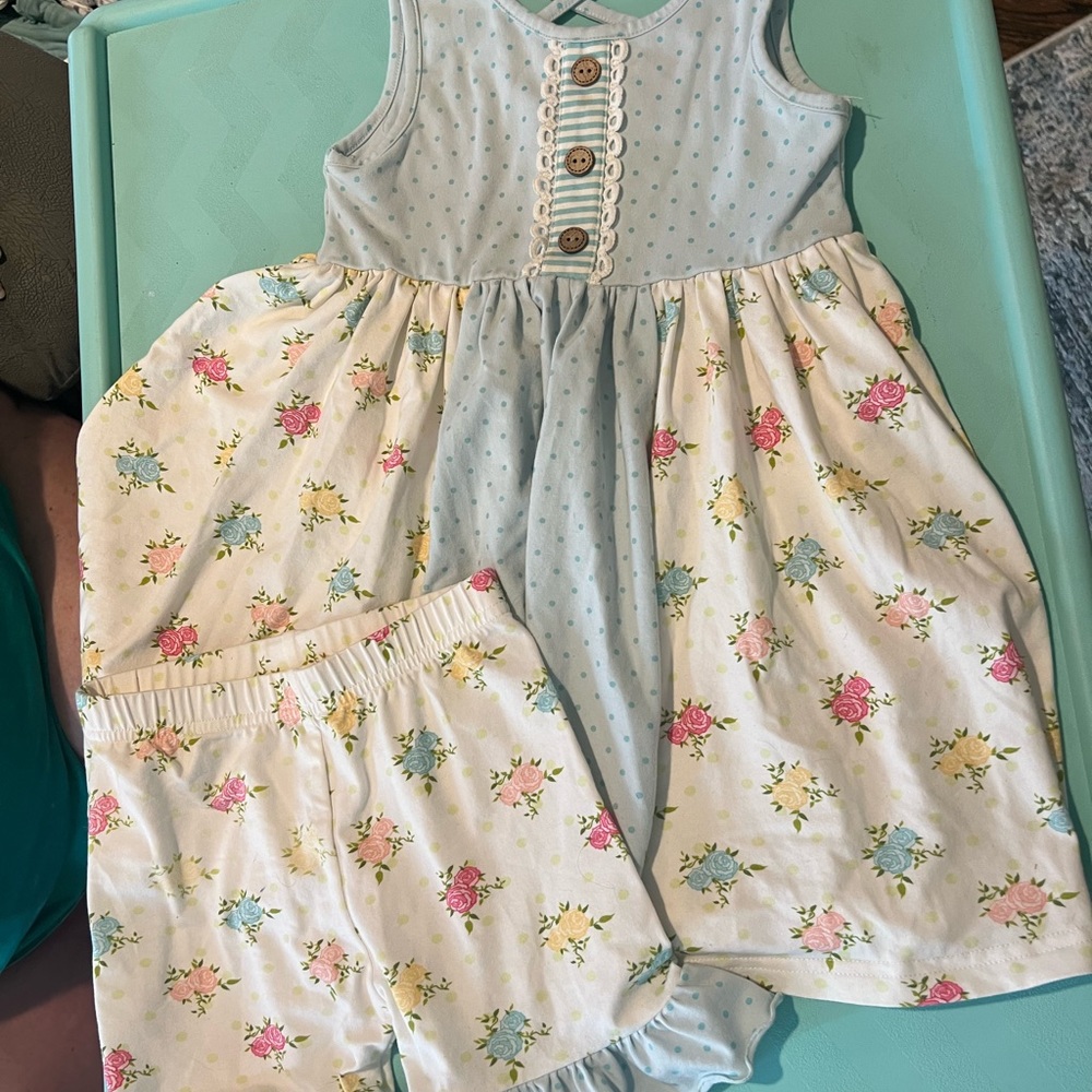 Serendipity Ruffle Short Set Size 4